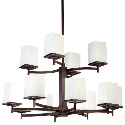 Delta 2-Tier Chandelier by Quorum International - Starlight Lighting USA and Canada